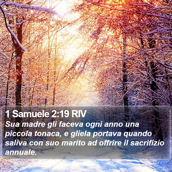 1 Samuele 2:19 RIV Bible Study