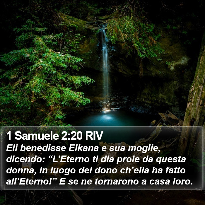 1 Samuele 2:20 RIV Bible Study