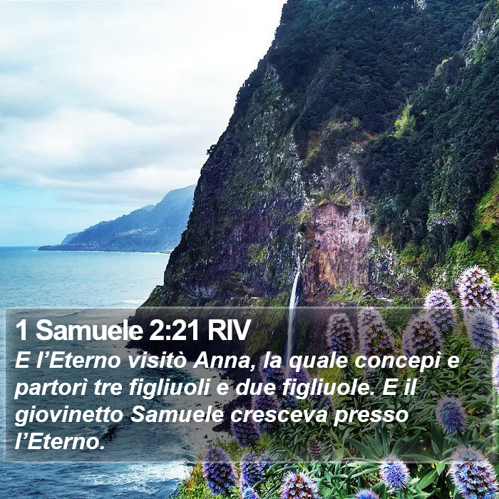 1 Samuele 2:21 RIV Bible Study