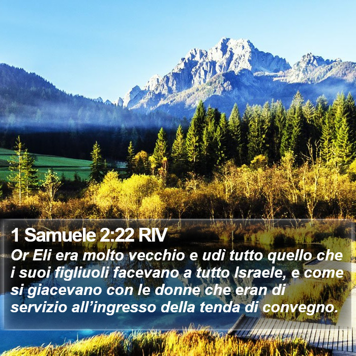 1 Samuele 2:22 RIV Bible Study