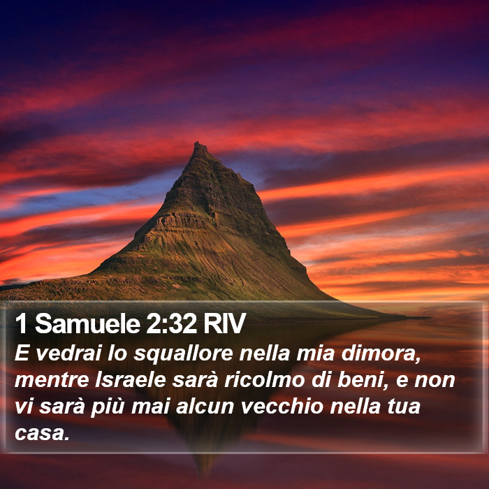 1 Samuele 2:32 RIV Bible Study