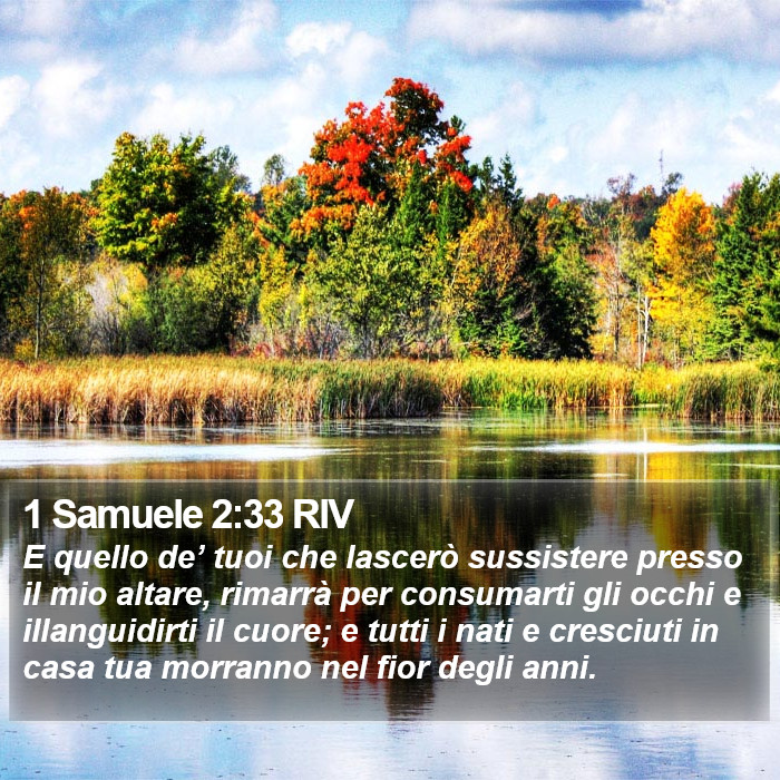 1 Samuele 2:33 RIV Bible Study