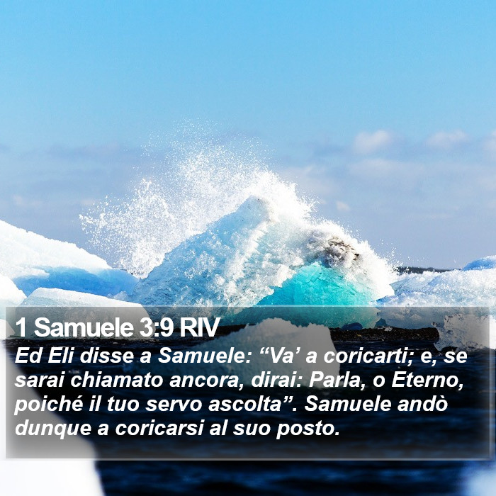 1 Samuele 3:9 RIV Bible Study