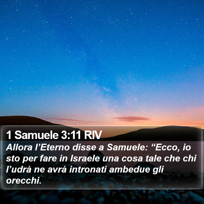 1 Samuele 3:11 RIV Bible Study