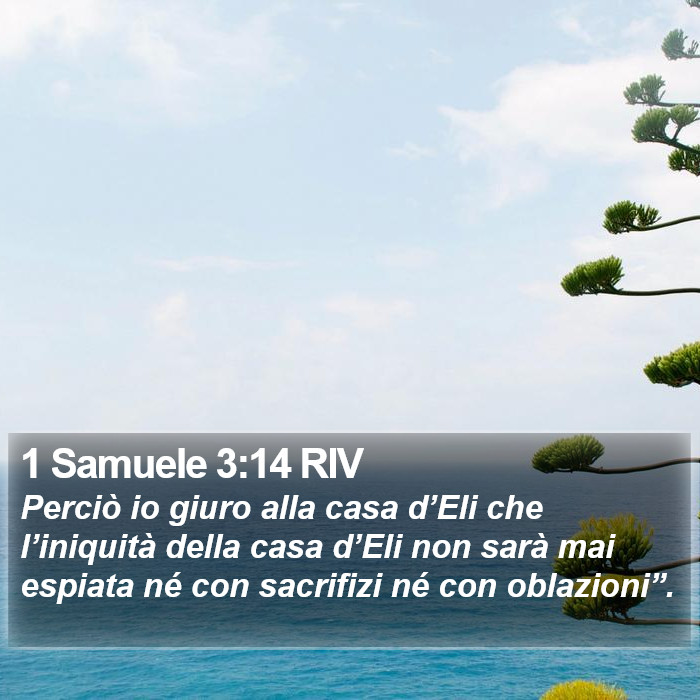 1 Samuele 3:14 RIV Bible Study