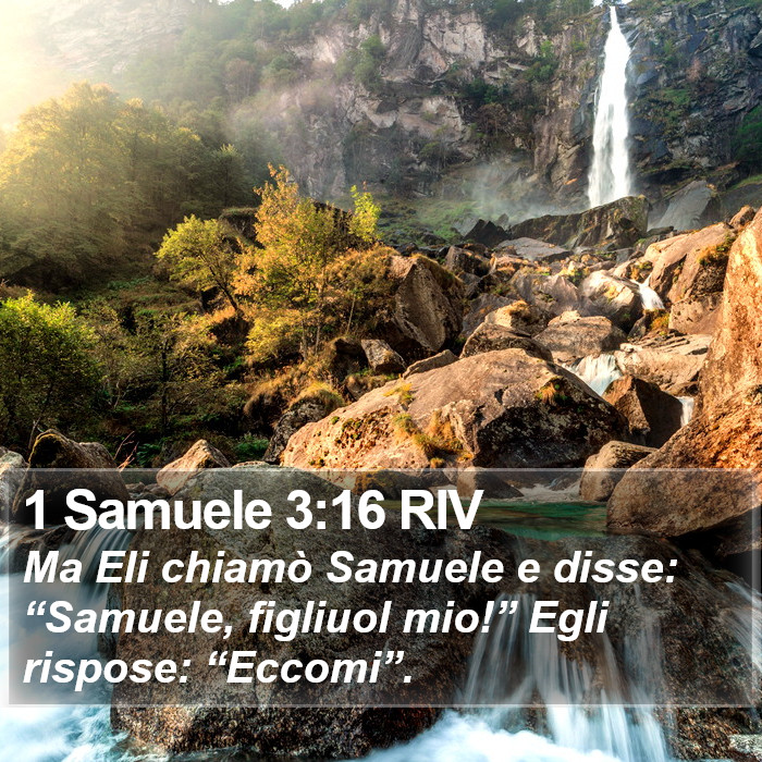 1 Samuele 3:16 RIV Bible Study