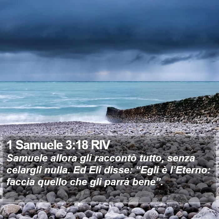 1 Samuele 3:18 RIV Bible Study