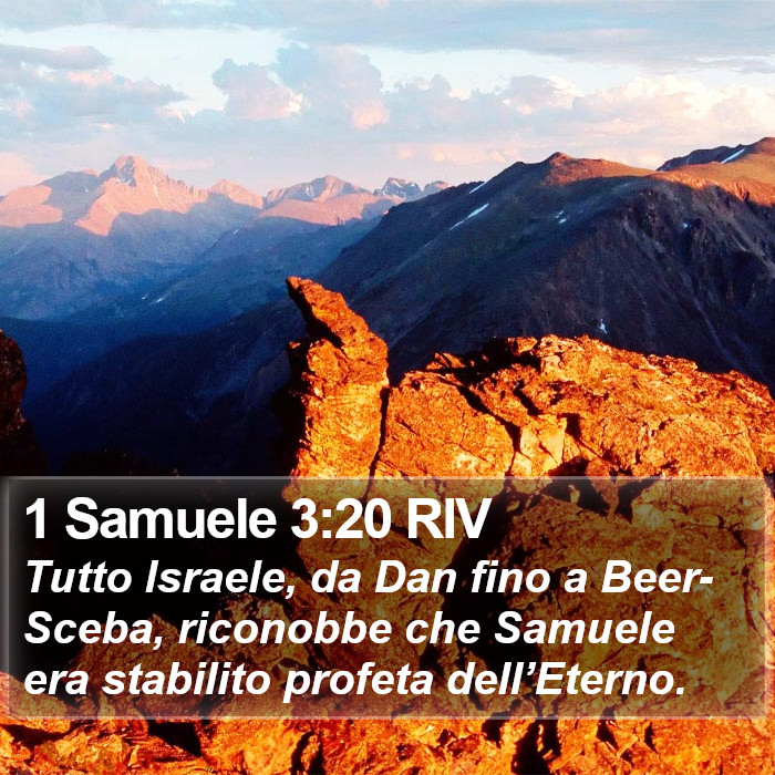 1 Samuele 3:20 RIV Bible Study