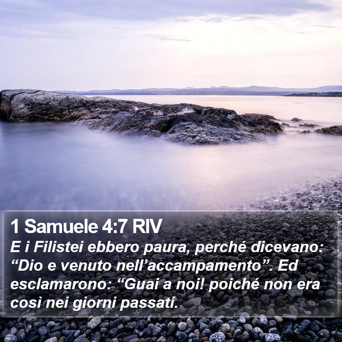 1 Samuele 4:7 RIV Bible Study