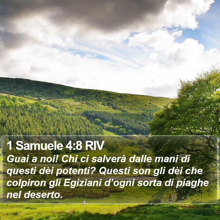 1 Samuele 4:8 RIV Bible Study