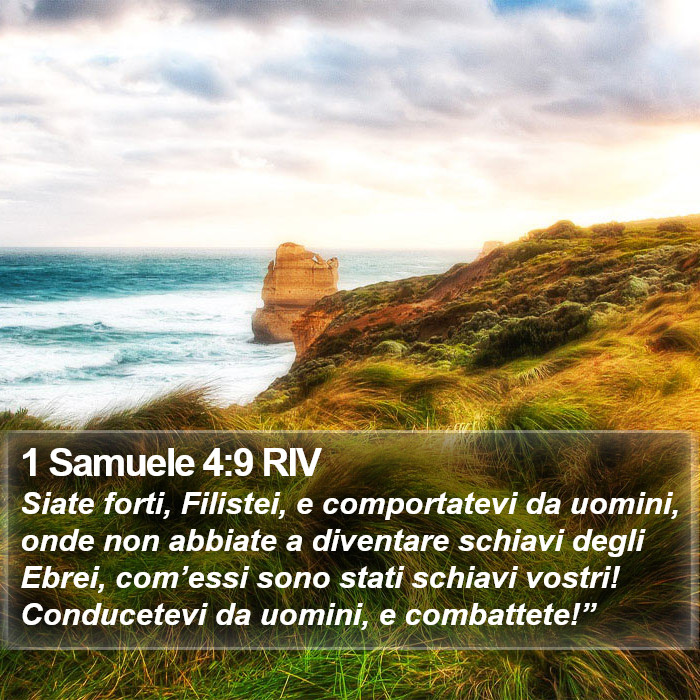 1 Samuele 4:9 RIV Bible Study