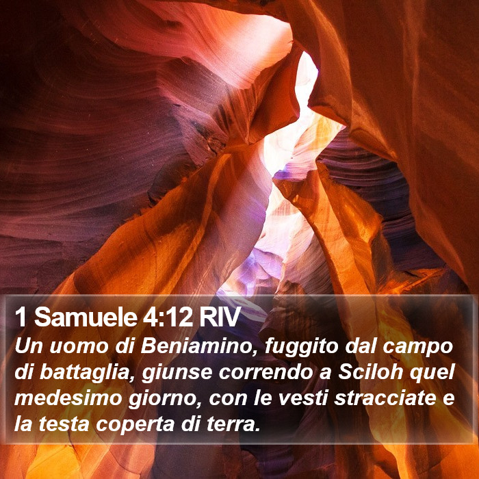 1 Samuele 4:12 RIV Bible Study