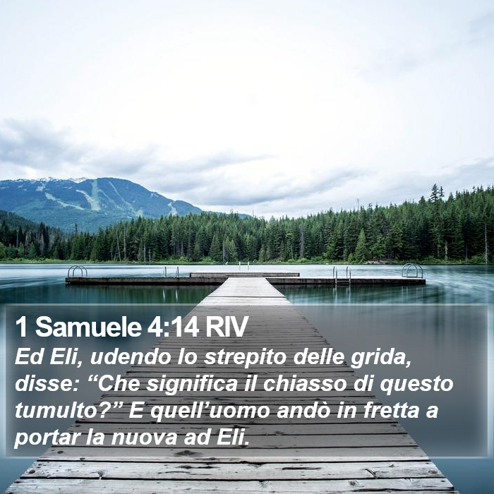 1 Samuele 4:14 RIV Bible Study