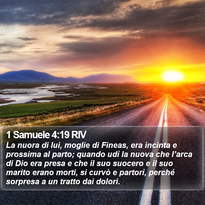 1 Samuele 4:19 RIV Bible Study