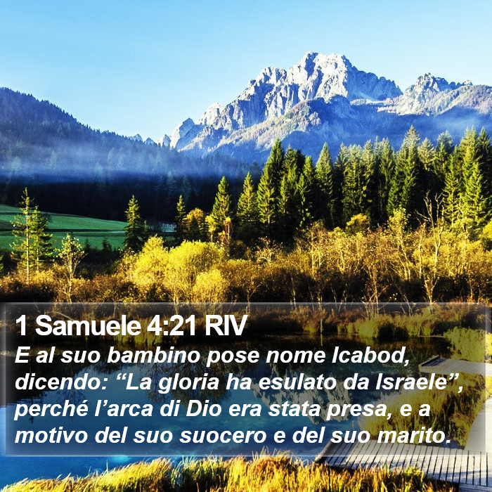 1 Samuele 4:21 RIV Bible Study