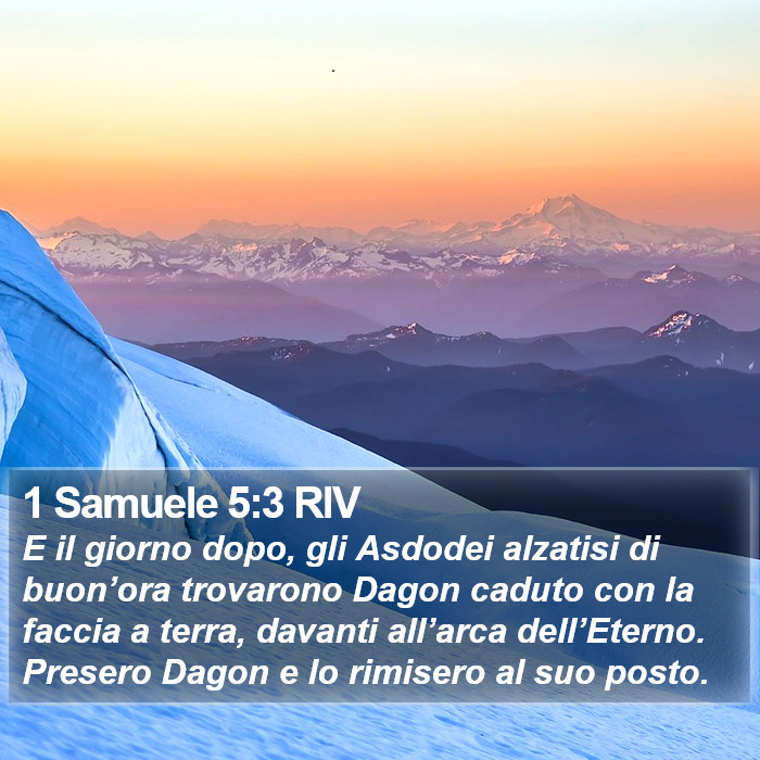 1 Samuele 5:3 RIV Bible Study