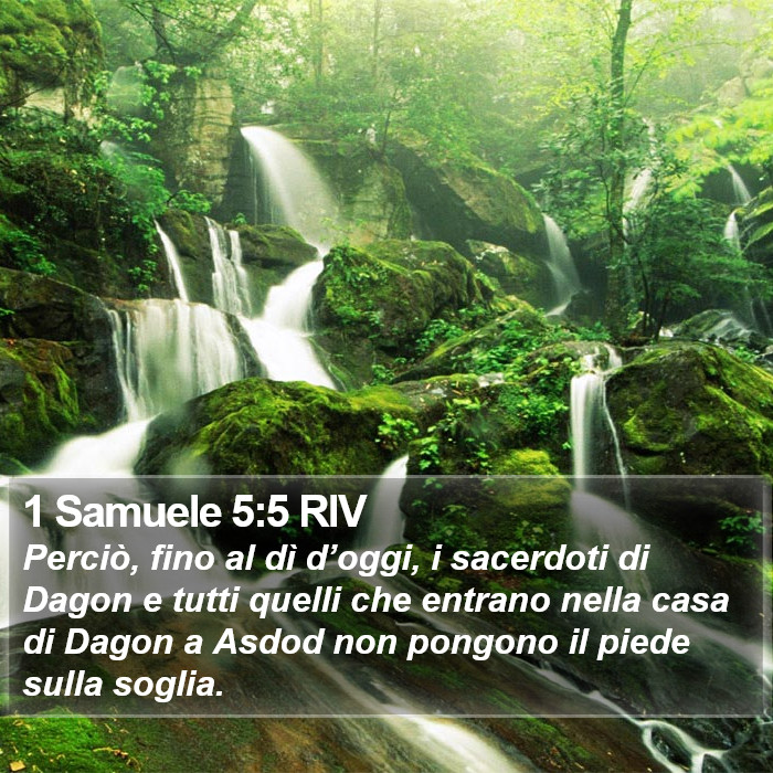 1 Samuele 5:5 RIV Bible Study