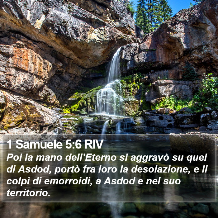 1 Samuele 5:6 RIV Bible Study