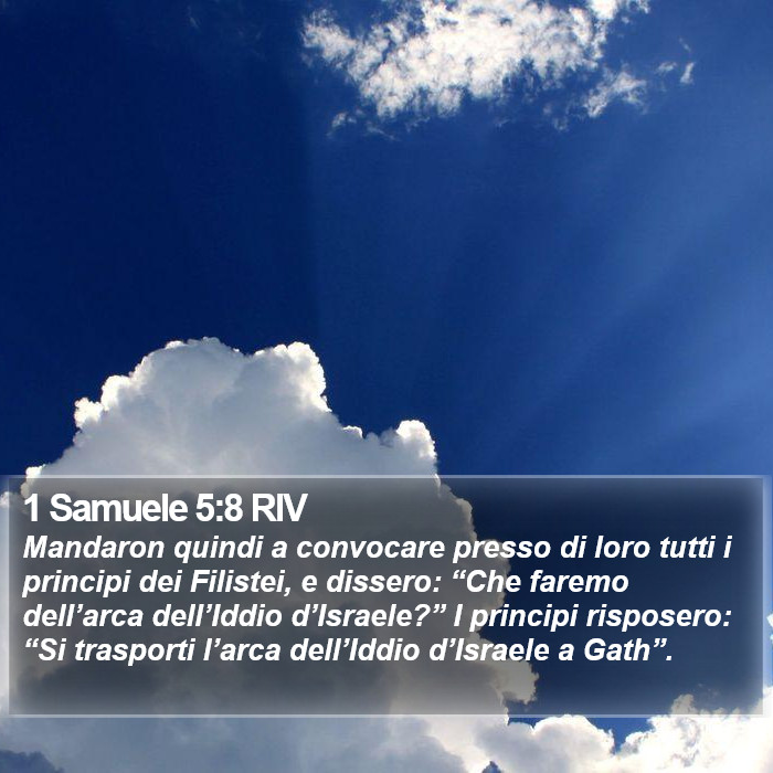 1 Samuele 5:8 RIV Bible Study