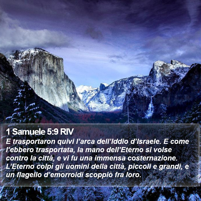 1 Samuele 5:9 RIV Bible Study