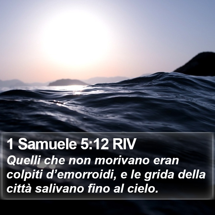 1 Samuele 5:12 RIV Bible Study