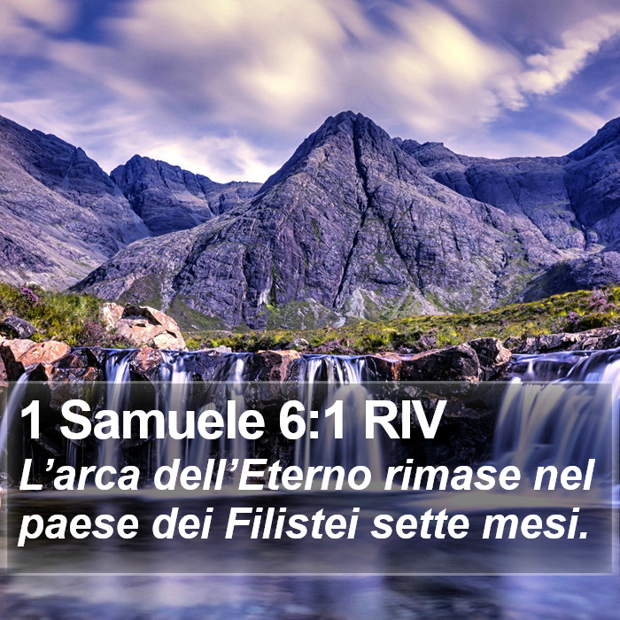 1 Samuele 6:1 RIV Bible Study