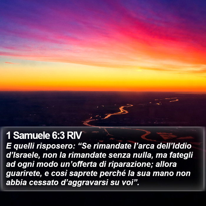 1 Samuele 6:3 RIV Bible Study