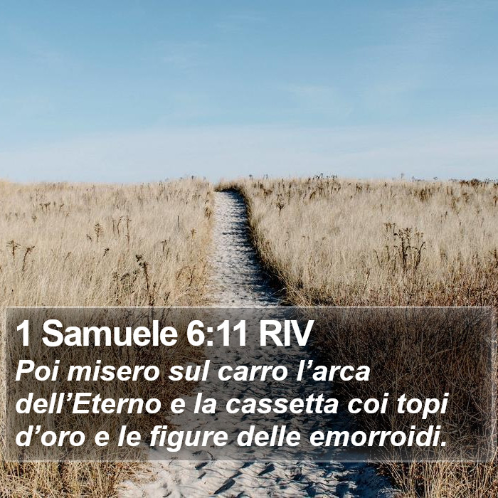 1 Samuele 6:11 RIV Bible Study