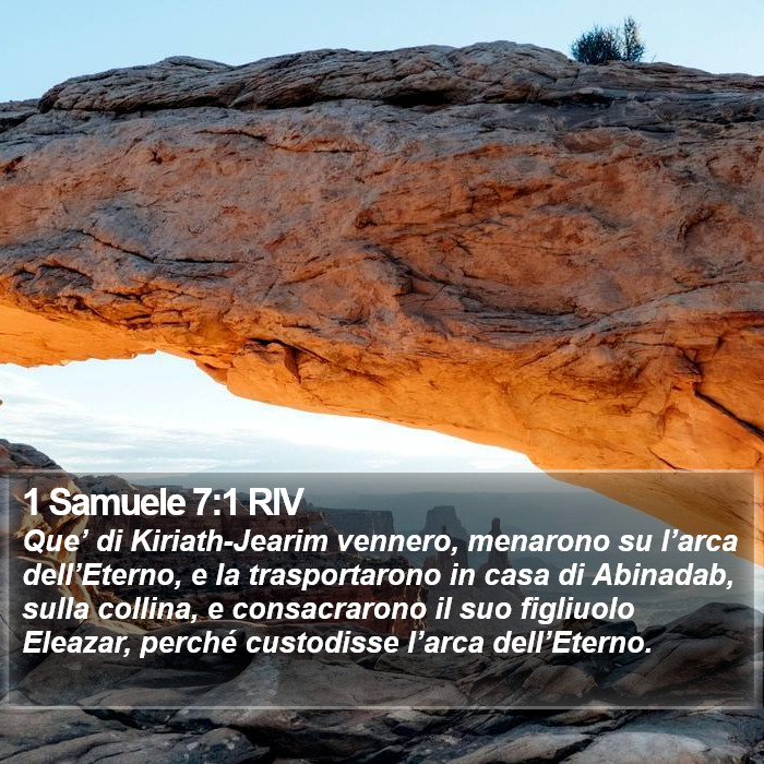 1 Samuele 7:1 RIV Bible Study