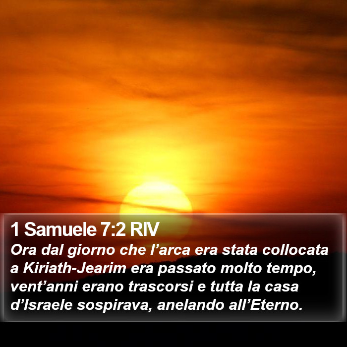 1 Samuele 7:2 RIV Bible Study