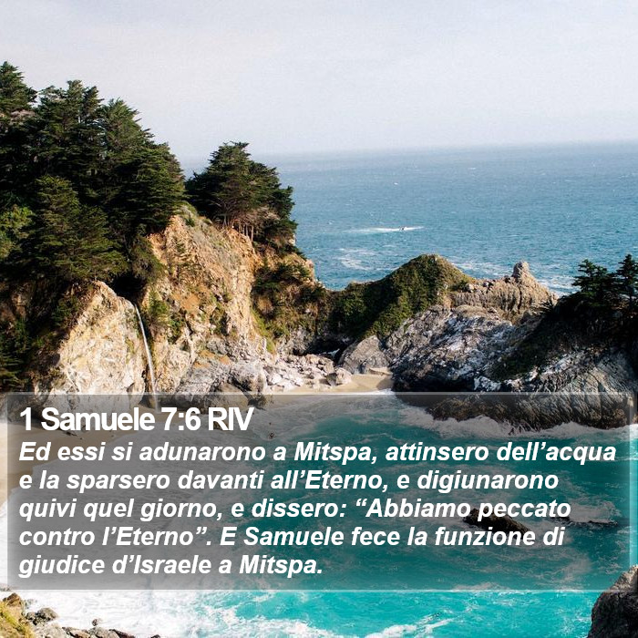 1 Samuele 7:6 RIV Bible Study