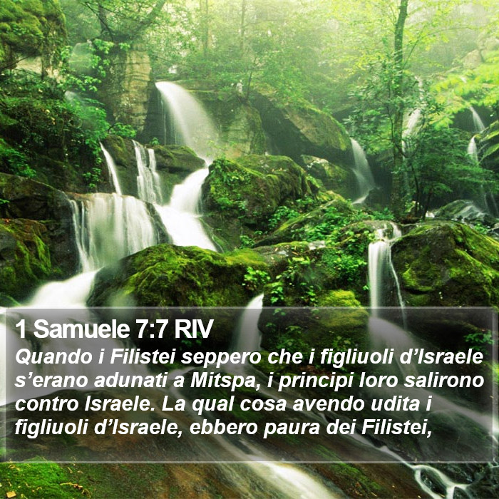 1 Samuele 7:7 RIV Bible Study