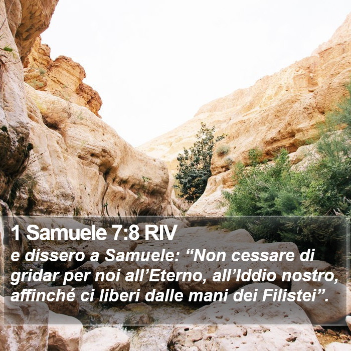 1 Samuele 7:8 RIV Bible Study