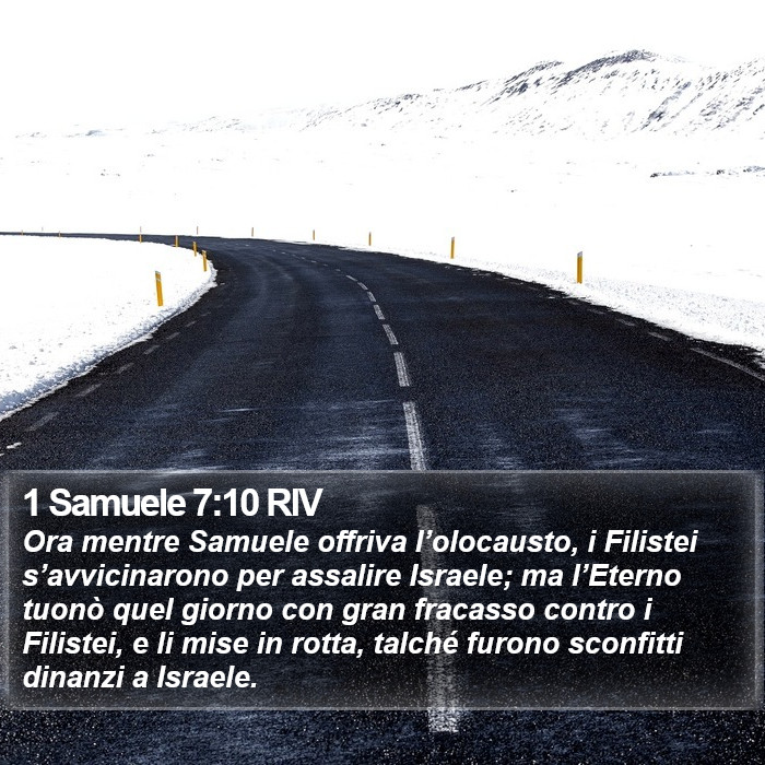 1 Samuele 7:10 RIV Bible Study