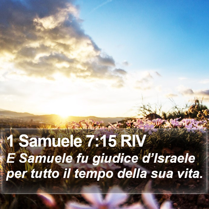 1 Samuele 7:15 RIV Bible Study