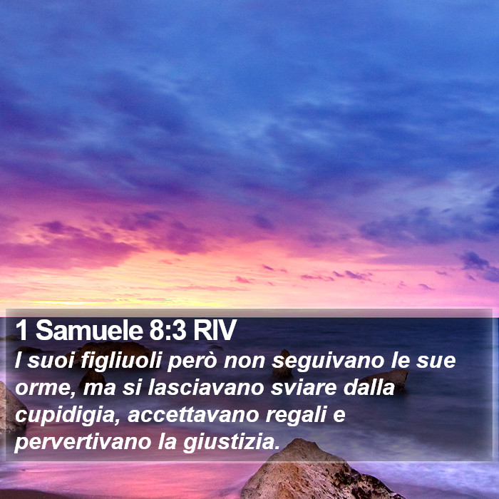 1 Samuele 8:3 RIV Bible Study