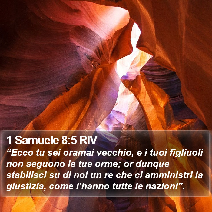 1 Samuele 8:5 RIV Bible Study