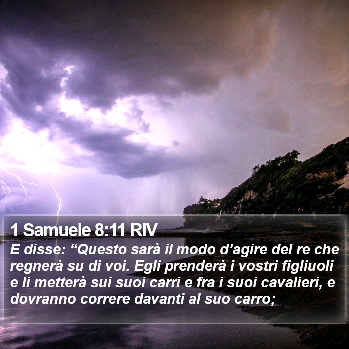 1 Samuele 8:11 RIV Bible Study