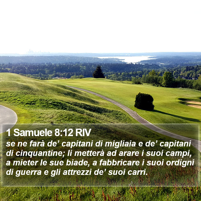 1 Samuele 8:12 RIV Bible Study