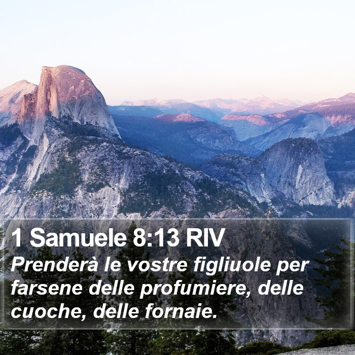 1 Samuele 8:13 RIV Bible Study