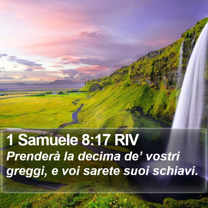 1 Samuele 8:17 RIV Bible Study