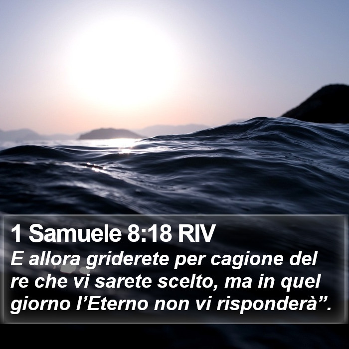 1 Samuele 8:18 RIV Bible Study