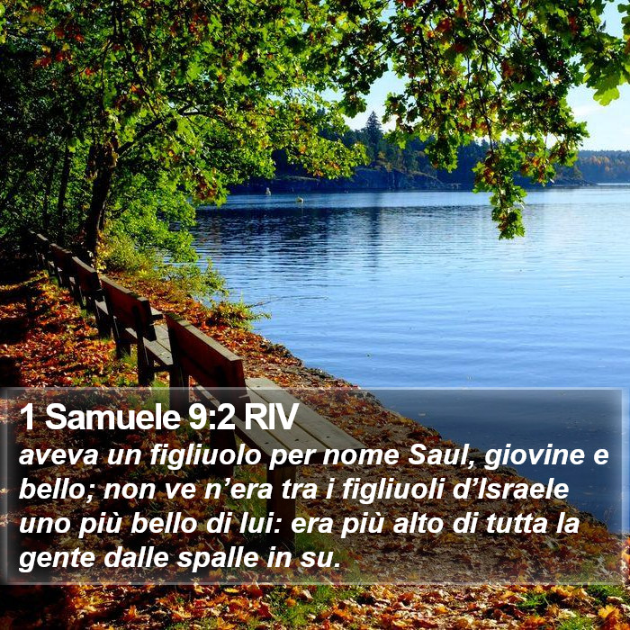 1 Samuele 9:2 RIV Bible Study