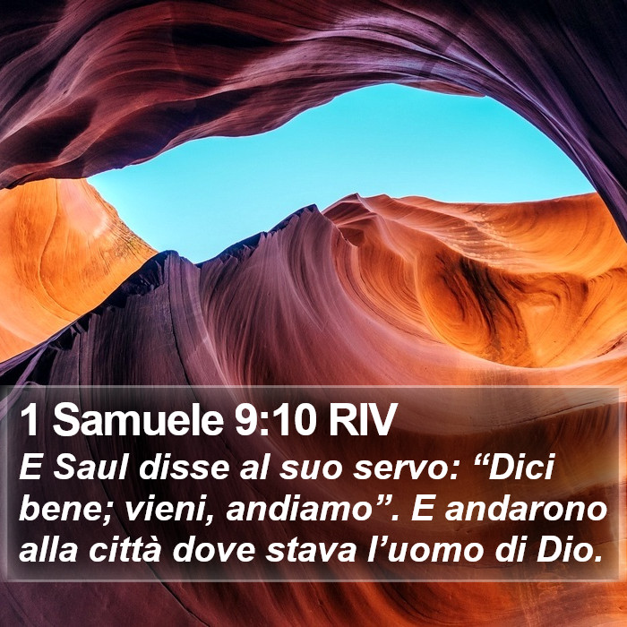 1 Samuele 9:10 RIV Bible Study