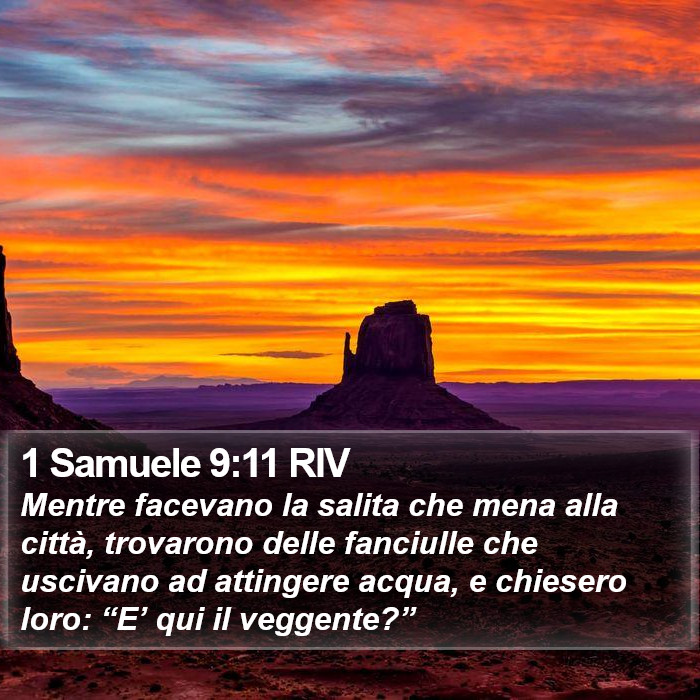 1 Samuele 9:11 RIV Bible Study