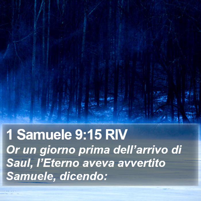 1 Samuele 9:15 RIV Bible Study