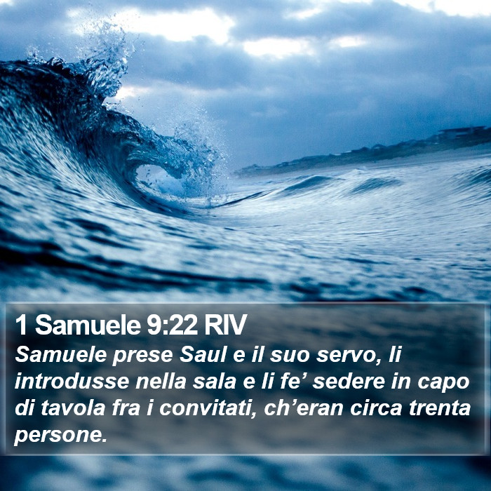 1 Samuele 9:22 RIV Bible Study