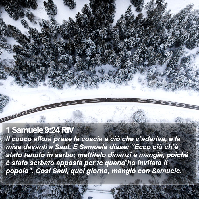 1 Samuele 9:24 RIV Bible Study