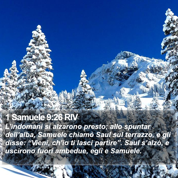 1 Samuele 9:26 RIV Bible Study