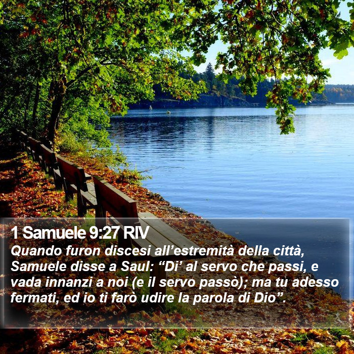 1 Samuele 9:27 RIV Bible Study